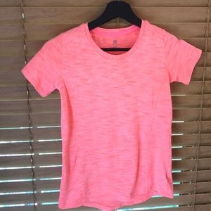 Girl pink athletic shirt